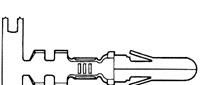 61627-1 .240, .295间距MATE-N-LOK连接器amp连接器