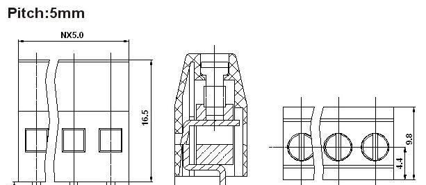 WJ122 接线柱 PCB接线端子 欧式接线端子