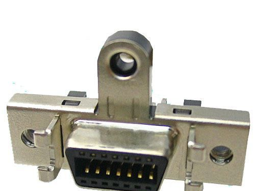 SCSI连接器 14P CN 母头 90度 手柄插板式