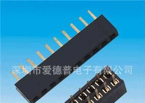 2.0mm排母 单双排180度