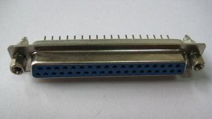 厂商直销 D-SUB37PIN180度插板连接器│DP 37PIN 直插母座连接器