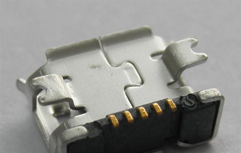 Micro USB 5pin 加高手机连接器