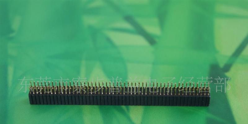 1.27mm*4.6双排排母 Y型180度