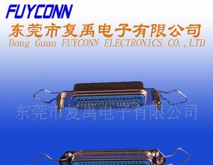 TYCO/57(CN)系列-180度50母后铆鱼叉螺母新四勾耳插板连接器