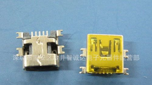 USB连接器/厂家直销USB连接器/迷你5P沉板/MINI5P沉板