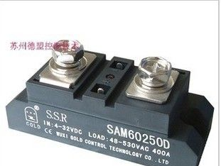 供应GOLD固特SAM40250D 250A 480V 3-32VDC 固态继电器 交流模块式