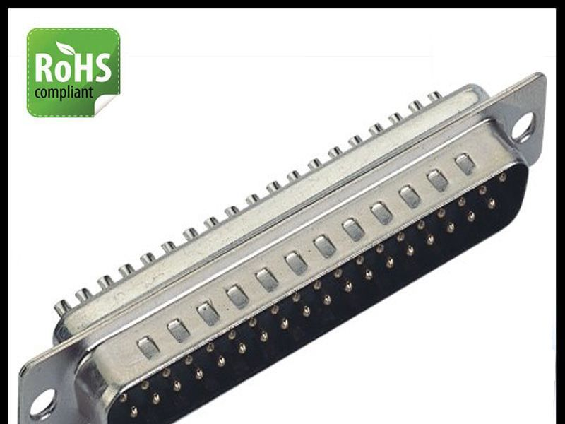 厂家直销DB头D-sub插头，DB37公焊线式连接器D-sub连接器，