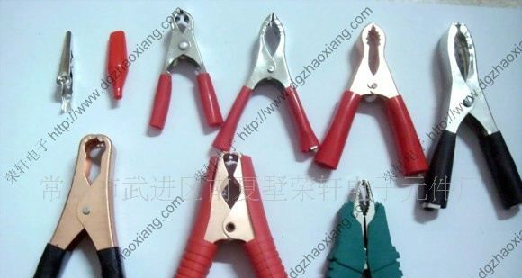 供应大小环保鳄鱼夹，红黑夹子5000起批