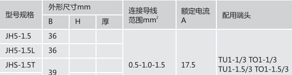 JH5(B)系列组合型接线端子