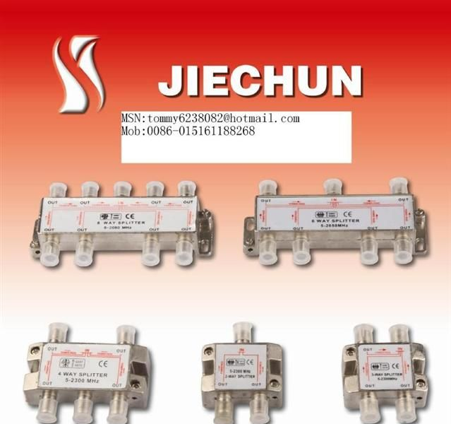 供应有线电视分配器，5-1000MHZ, 5-2050MHZ