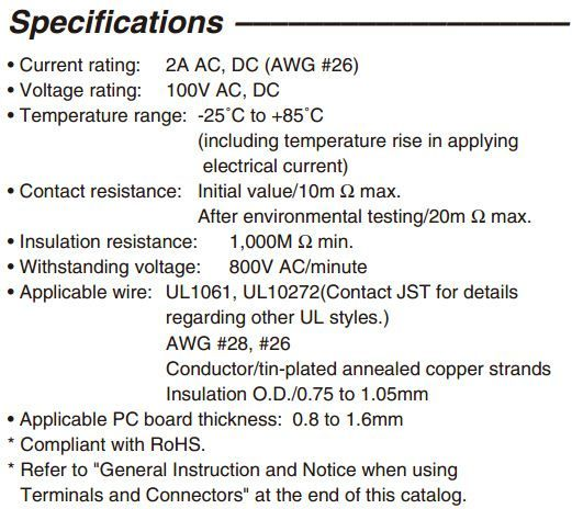 供应JST连接器全系列02CK-6H-PC