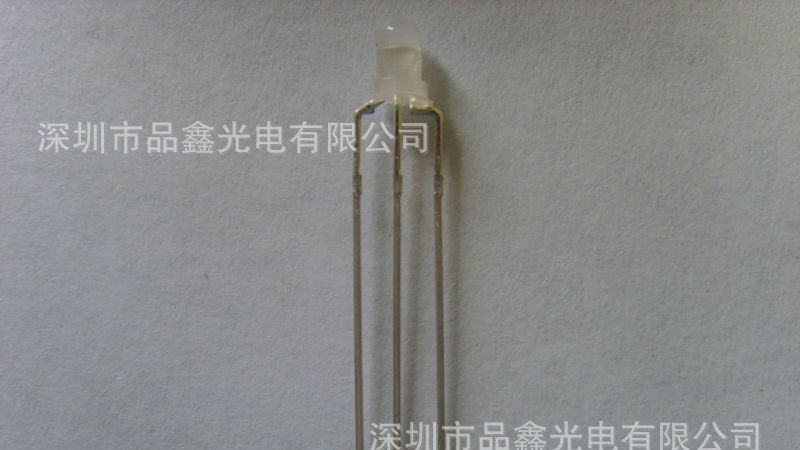 厂家直销3MM 雾状 F3 红蓝 双色灯LED