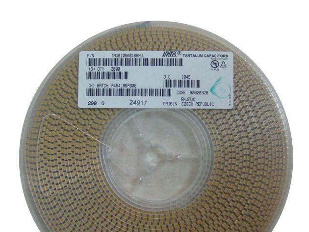 AVX钽电容100uf/16v/b型TAJB106K016RNJ