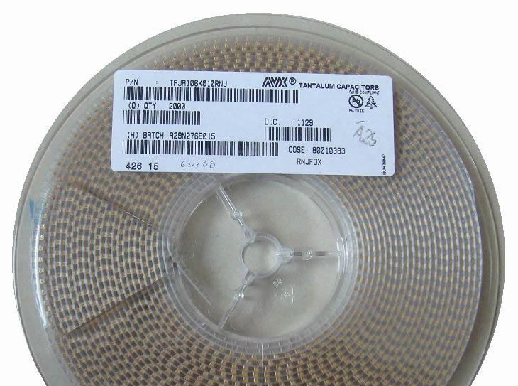 AVX钽电容22UF/25V/C/6032