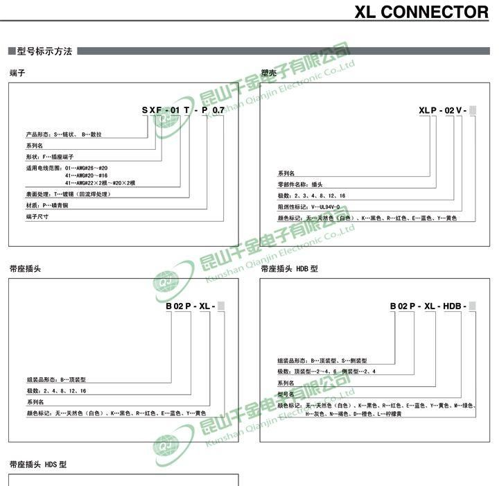 千金电子 JST原厂 线对线连接器 空中对接 塑壳胶壳 XLP-08V