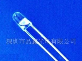 F3蓝灯 无边蓝3MM短脚无边蓝灯LED 3mm短脚无边白发蓝光LED灯珠