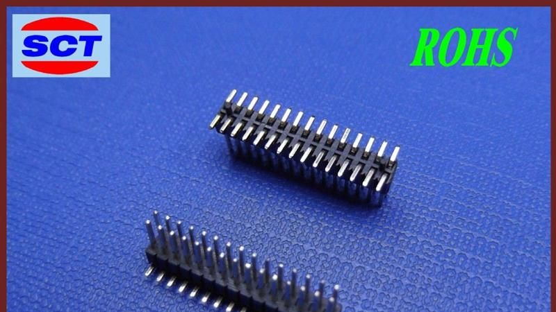 厂家供应1.27mm双排贴片排针连接器