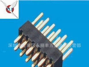 排针排母,2.54mm H4.3 双排排针 单塑 直插