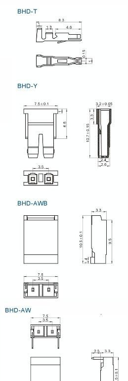 供BHD-2P间距条形连接器(图)