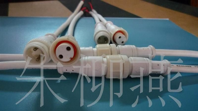 供应LED2芯0.75防水线 防水连接器 防水电源线
