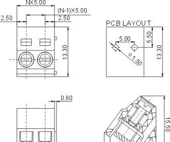 仪器仪表端子/韶关接线端子/PCB欧式端子