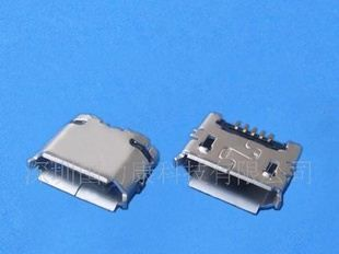 MICRO USB，连接器，5PIN，母座，SMT