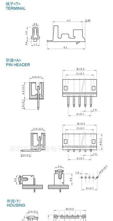深圳厂商直销优质底低价ZH间距条形直针连接器