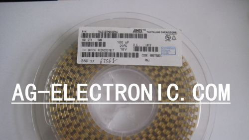 供应AVX钽电容 100uf 10vTAJC107M016RNJ 原装现货热卖