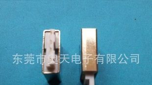 USB A公短体16mm焊线公头，A公超短公座，USB连接器