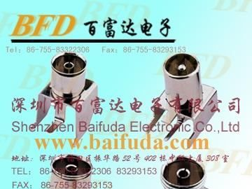 供应RF射频连接器 高频头插座 F插座　卧式RF插座　螺纹插座