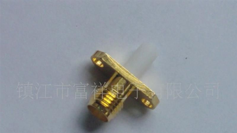 SMA-KFD-4方板连接器,两个安装孔,母头