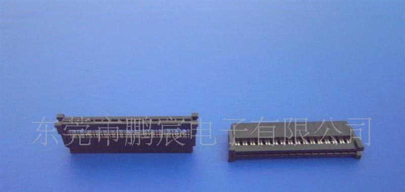 ［厂家直销］IDC系列 单排IDC 2.54/16P 二件式 半金 黑 PBT料