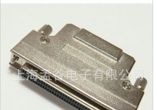 SCSI接插件 68PIN 铁壳焊线连接器 SCSI 线缆连接器 scsi头
