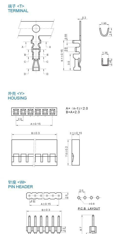 供应TJG8-1间距条形连接器