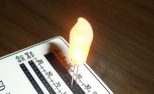 供应LED蜡烛灯黄灯 红灯 单闪红 黄发光二极管(图)