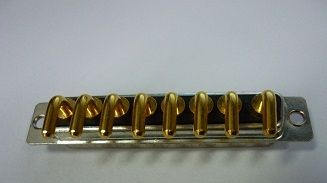 现货供应8W8大电流电源连接器 8W8母弯插板 公母电流通信端子混装