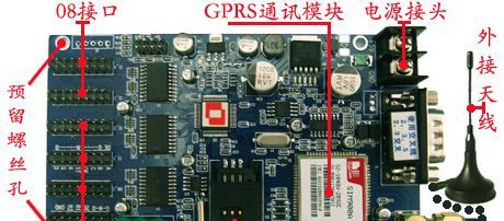 GPRS控制卡，gprs无线led控制卡,自主服务器，免费使用，操作简单