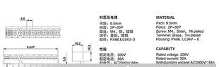 HB9500电源接线端子/栅栏式接线端子/LED驱动电源接线端子