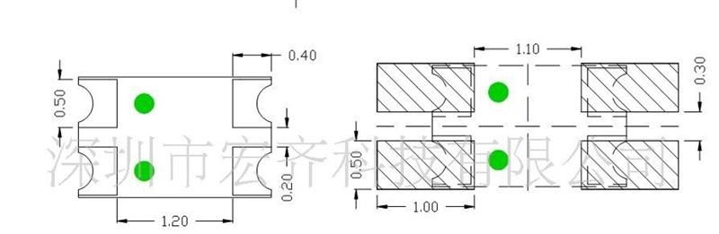 LED SMD 发光二极管 0805显示屏专用灯三合一雾状  HT17-2303BGRW