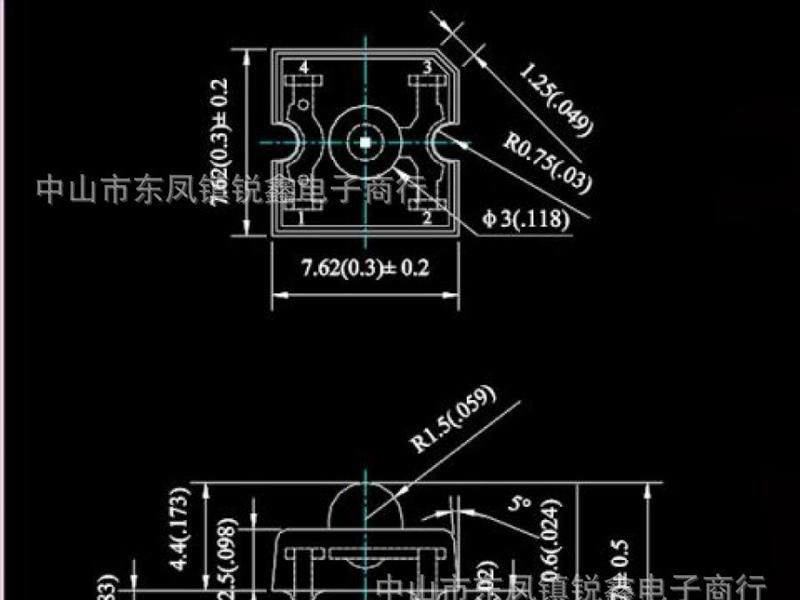 优质3mm红色食人鱼LED发光二极管 高亮