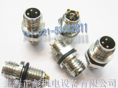供应M8 传感器接头， 3，4芯(图)，螺丝脚接线