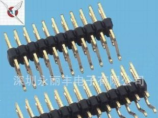 2.54mm间距  单、双排 SMT 排针  （卧贴排针）