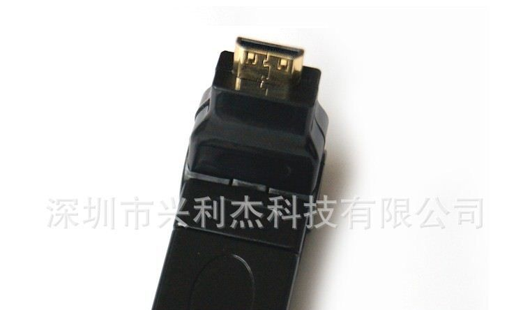 Mini HDMI公转HDMI母转换头 360度 180度1.4版旋转转接头 镀金