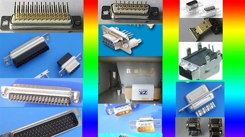 D-SUB  DB 9P 母座  焊线式 电子连接器