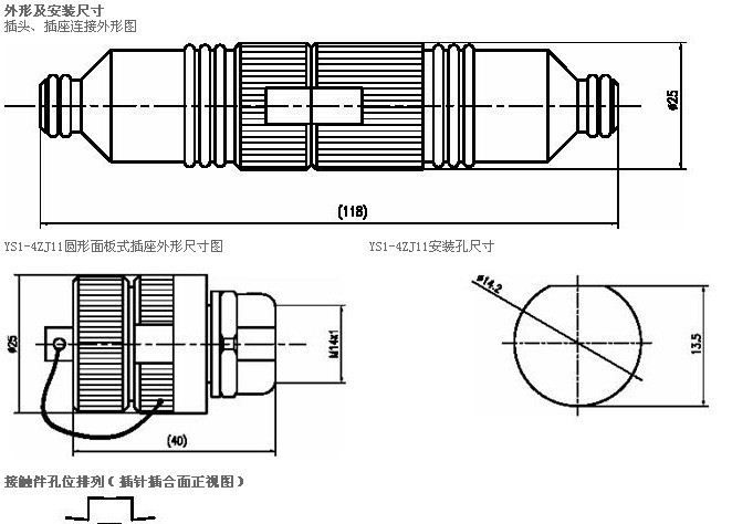 供应YS1圆形水下电连接器