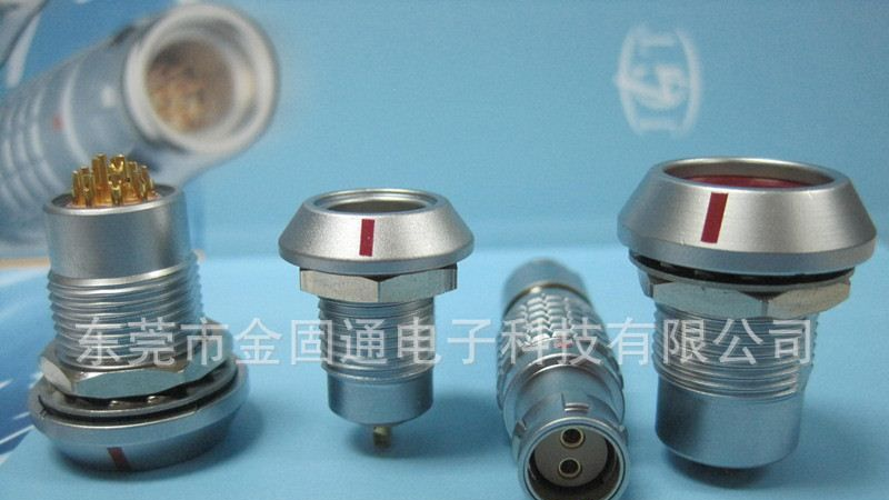 LEMO雷莫M12正反装插头插座 HGG1B母头公座