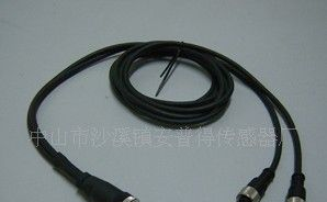 M12连接器，1分2线缆式，3P-8P可选，质保一年，CE认证！