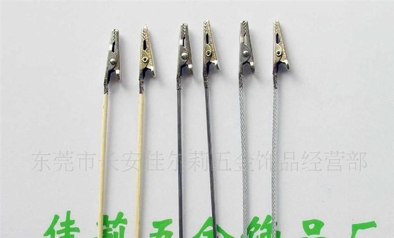 现货供应鳄鱼夹，钢丝绳锷鱼夹[环保电镀]