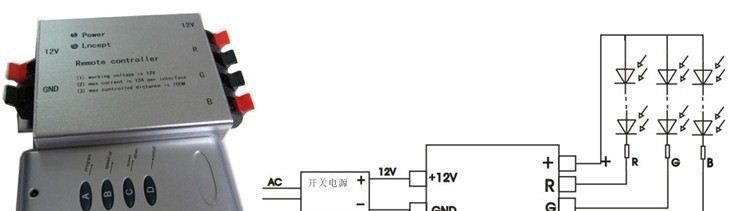 LDE控制器、灯条控制器、无线七彩控制器