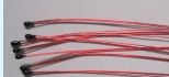 超小体积直径 φ 2.0mm漆包线红色NTC热敏温度传感器10 kΩ